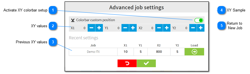 1.3.2.2. Advanced Job Settings IntelliTrax