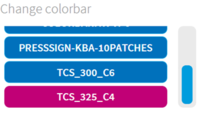 6. Installed colorbars