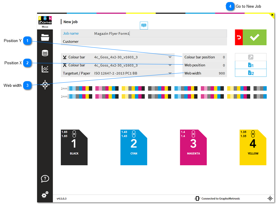 1.3.2.3. Graphometronic Job Setup