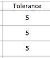 6. DeltaE tolerance