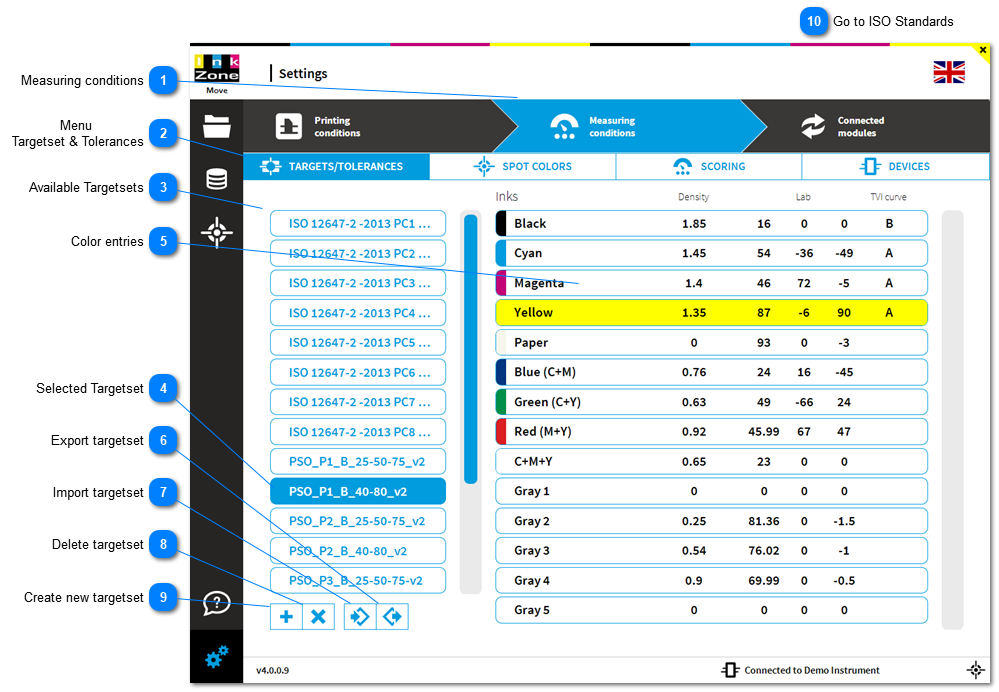 1.2.3. Targetset & Print Tolerance Setup