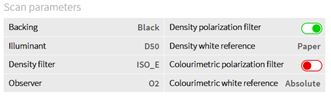 1. Scan parameter setup